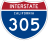 Interstate 305 markør