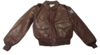 מעיל מדגם A-2 flight jacket, מהדורת חיל האוויר הישראלי (עם כיס וסמל החיל בשרוול)