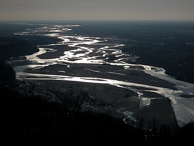 wild, broad river, a view