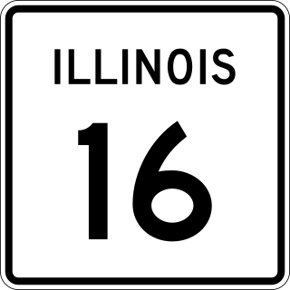 <span class="mw-page-title-main">Illinois Route 16</span> State highway in central Illinois, US