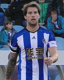 Youth graduate Inigo Martinez's departure in 2018 earned the club a EUR32 million fee. Inigo Martinez 2015 (cropped).jpg