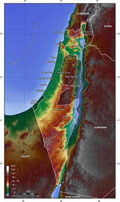 Topografia di Israele