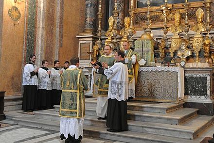 The use of Latin in a Tridentine Catholic Mass is an example of a "restricted code".