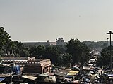 Jami' Masjid, also known as a Jama Masjid situated in Delhi, India. This is the largest mosque in India and was begun by Shah Jahan in 1650 and completed after six years at a cost of about ten lakhs of rupees.