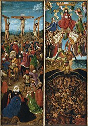 Crucifixion and Last Judgement diptych 1420-1425