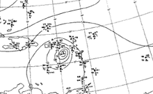 Surface weather analysis of Hurricane Alice on January 3, 1955 January 3, 1955 Alice.PNG