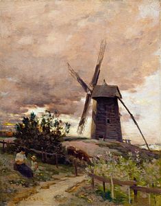 Le Moulin à vent (après 1884), Washington, National Gallery of Art.