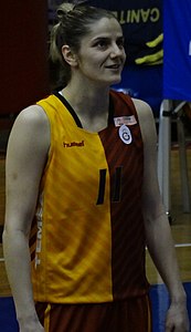 Basket-ball féminin Jelena Dubljević Fenerbahçe vs Basket-ball féminin Galatasaray TWBL 20180408.jpg