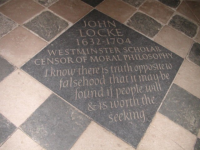 John Locke memorial engraving