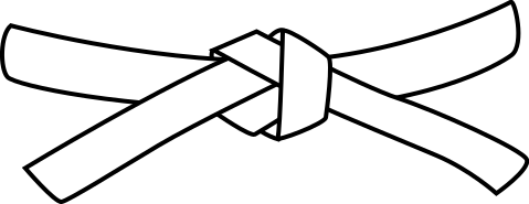 File:Judo white belt.svg