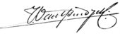 signature de Jules-Jacques Van Ysendyck