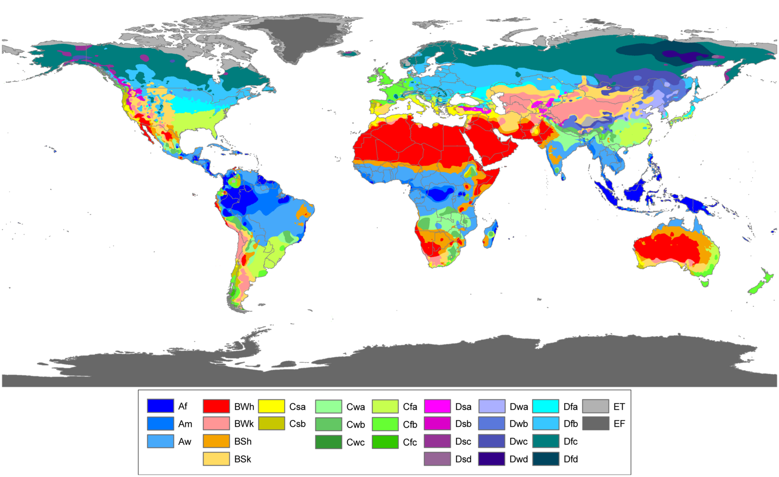 Worlds climates