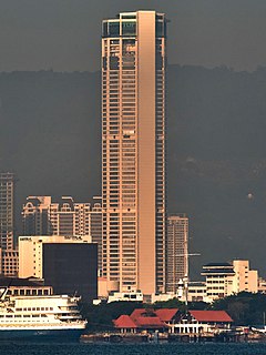 Komtar Skyscraper in Georgetown, Penang, Malaysia