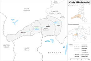 Mapa Rheinwald