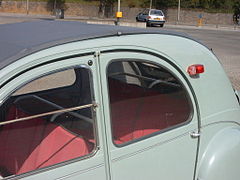 2CV AZ 1950s interior - rear