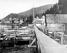 View of Ketchikan from Ketchikan Creek, September 1918