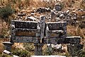 Khirbet Sarqiye (خرب), Syria - Detail of portico of house with seats on upper story - PHBZ024 2016 4381 - Dumbarton Oaks.jpg