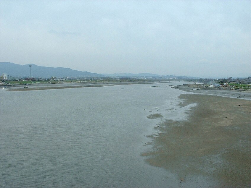 The river at Tamana, Kumamoto.