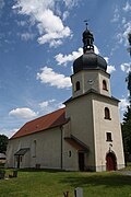 Church (with furnishings) and churchyard with enclosure and tombs