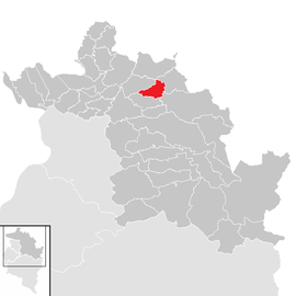 Poloha obce Krumbach v okrese Bregenz (klikacia mapa)