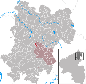 Poziția Kuhnhöfen pe harta districtului Westerwaldkreis