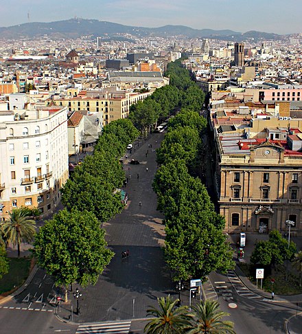 La Rambla, Barcelona's main boulevard