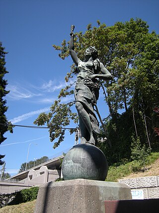 <i>Lady Rainier</i> Statue in Seattle, Washington, U.S.