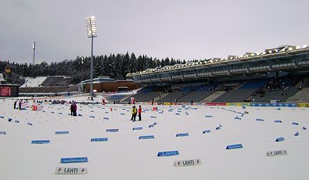 A cross-country skiing stadium was part of the racing venue at the Lahti Ski Games 2010.