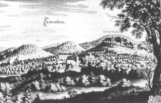 Lauenstein in 1654 Lauenstein-Merian-Stich-1654.png