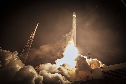 The launch of the Falcon 9 rocket carrying ABS-3A.