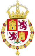 Klein koninklijk wapen van de Spaanse monarch (1580-c.1668).svg