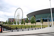 ACC Liverpool with the Wheel of Liverpool Liverpool wheel echo arena.jpg