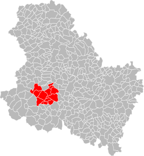 Położenie gminy Toucycois