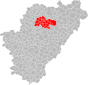 Lage der CC du Pays Manslois im Département Charente