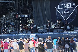 Lonely the Brave on the Centerstage at Rock am Ring (2014).