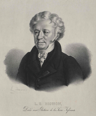 <span class="mw-page-title-main">Louis Pierre Édouard, Baron Bignon</span> French diplomat and historian (1771–1841)