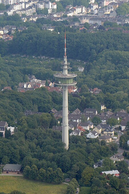 Luftbild Fernmeldeturm Wuppertal Westfalenweg 01