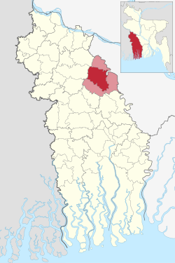 Location of Magura Sadar