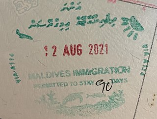 <span class="mw-page-title-main">Visa policy of Maldives</span> Policy on permits required to enter the Maldives