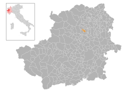 Locatie van Levone in Turijn (TO)