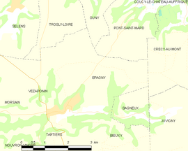 Mapa obce Épagny