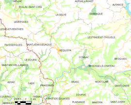 Mapa obce Réquista