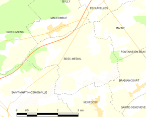 Poziția localității Bosc-Mesnil