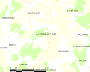 Poziția localității La Chapelle-Saint-Ouen