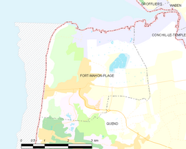 Mapa obce Fort-Mahon-Plage