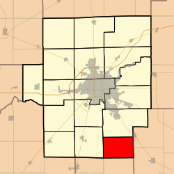 Map highlighting Milam Township, Macon County, Illinois.svg