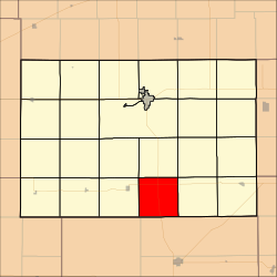 Map highlighting Valley Township, Kingman County, Kansas.svg