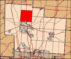 Location of Troy Township in Delaware County