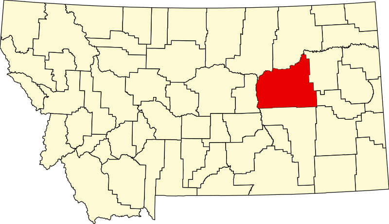 صورة:Map of Montana highlighting Garfield County.svg