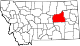 Carte d'état mettant en évidence le comté de Garfield